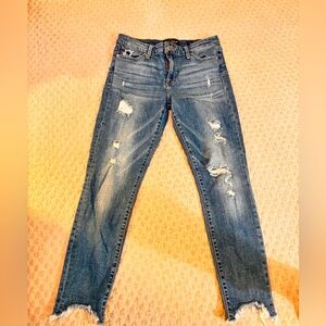 Lucky Brand Distressed Skinny Jeans in Blue